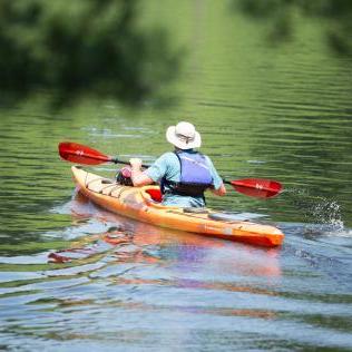 Person kayaking